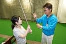 1.インドア用ゴルフシューズをお貸しいたします。